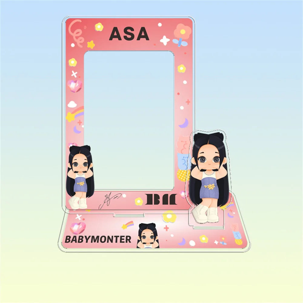 Hot Sale Babymonster ATEEZ CORTIS BINI ZB1 Card Holder Stand Figure TWS KATSEYE NMIXX Cards Sleeve Stand Board Fans Gift Decor otakupop.store