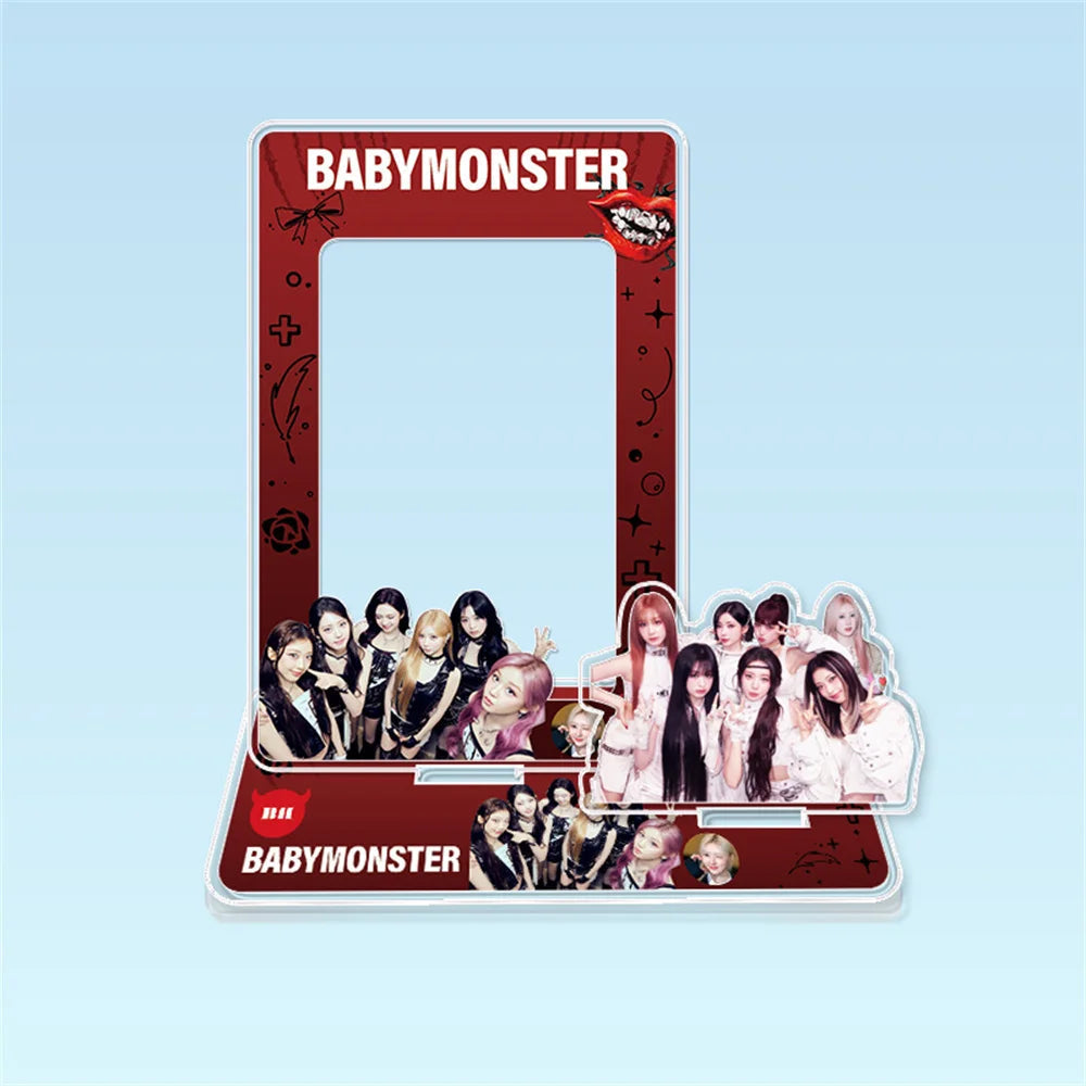Hot Sale Babymonster ATEEZ CORTIS BINI ZB1 Card Holder Stand Figure TWS KATSEYE NMIXX Cards Sleeve Stand Board Fans Gift Decor otakupop.store