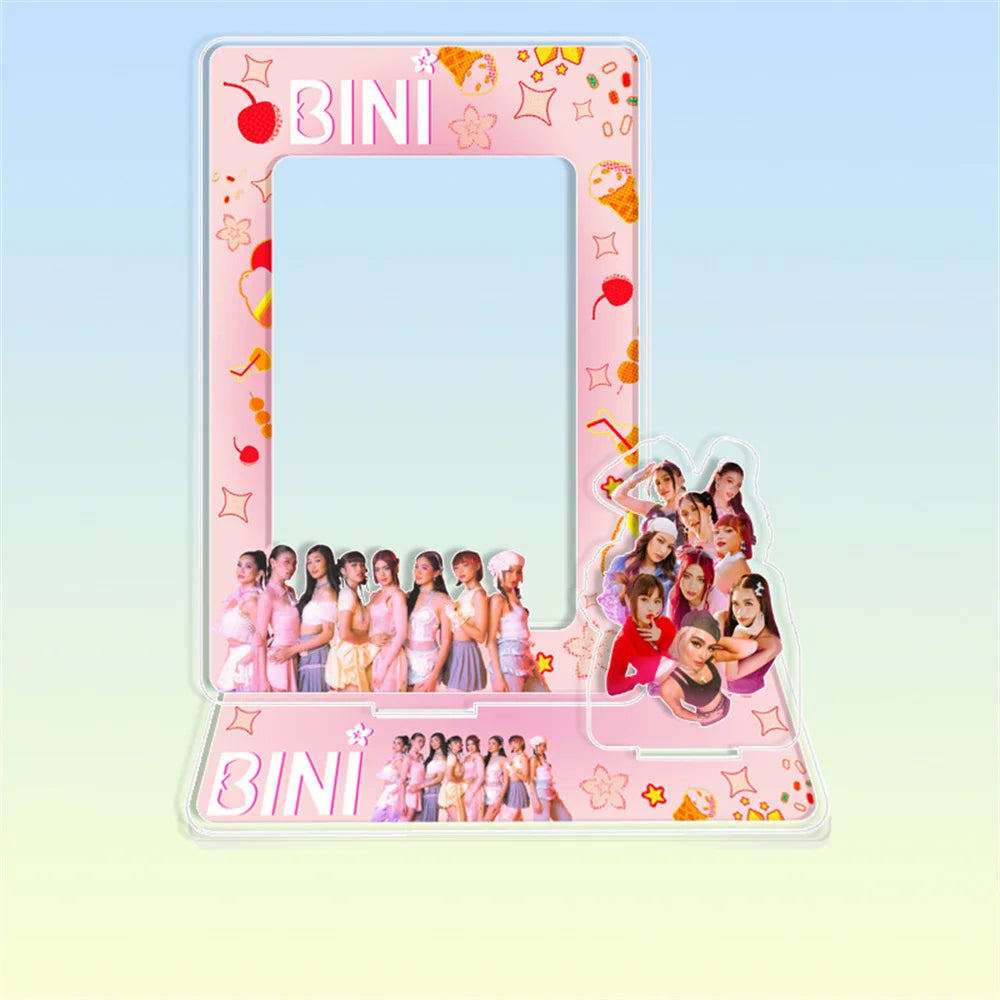Hot Sale Babymonster ATEEZ CORTIS BINI ZB1 Card Holder Stand Figure TWS KATSEYE NMIXX Cards Sleeve Stand Board Fans Gift Decor otakupop.store
