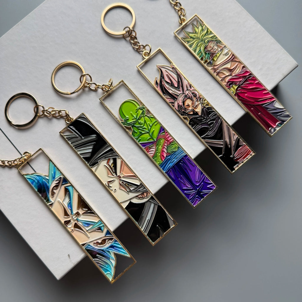 Anime Metal Hollow Out Keychains Bookmark Cute Jet Manga Fashion Bag Key Tag Jewelry Accessory Key Ring Holder Gift Anime otakupop.store