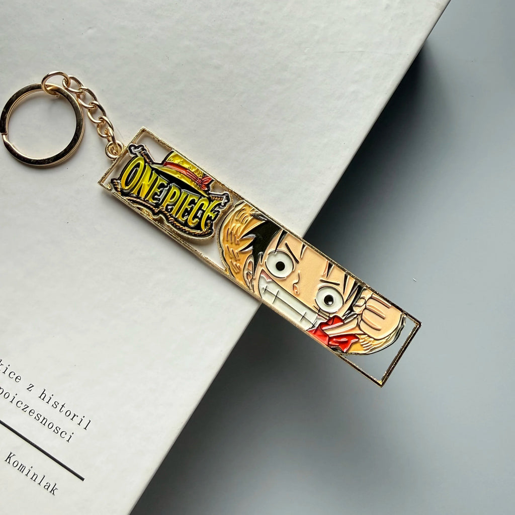 Anime Metal Hollow Out Keychains Bookmark Cute Jet Manga Fashion Bag Key Tag Jewelry Accessory Key Ring Holder Gift Anime otakupop.store