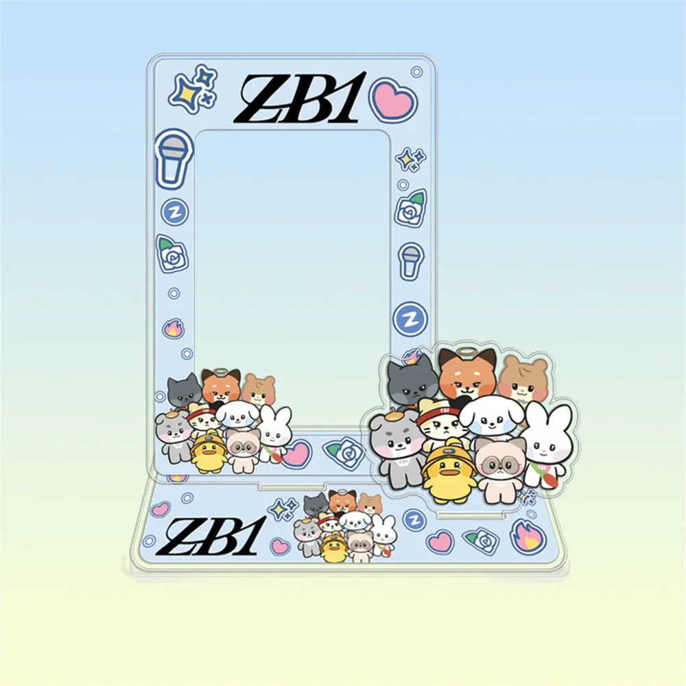 Hot Sale Babymonster ATEEZ CORTIS BINI ZB1 Card Holder Stand Figure TWS KATSEYE NMIXX Cards Sleeve Stand Board Fans Gift Decor otakupop.store