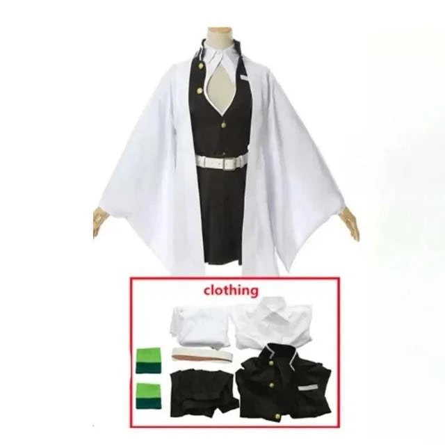 Anime Demon Slayer Kimetsu No Yaiba Zenitsu Giyu Tanjirou Kamado Nezuko Cosplay Women Kids Men Kimono Uniform Party otakupop.store
