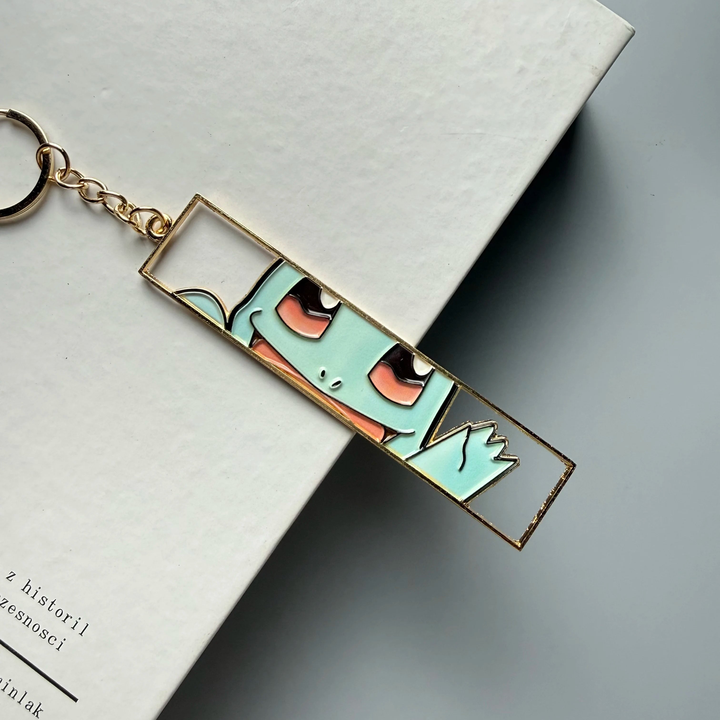 Anime Metal Hollow Out Keychains Bookmark Cute Jet Manga Fashion Bag Key Tag Jewelry Accessory Key Ring Holder Gift Anime otakupop.store