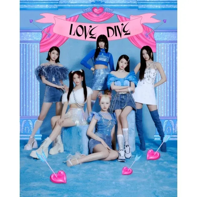 Kpop IVE Poster Wall Art Studio Album I’ve IVE Korean Fashion Cute Group Idol Picture Canvas Painting Room Home Decor Fans Gift otakupop.store