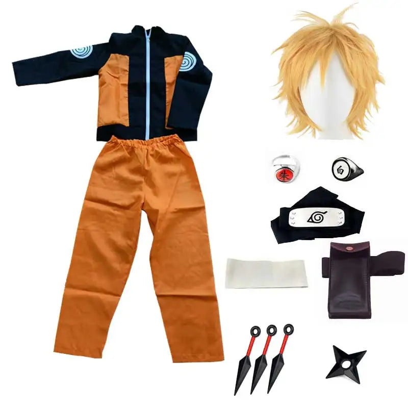 Adult Kids Uzumaki Jacket Pants Cosplay Wind Caller Costume Cosplay Anime Secondary Roleplay Costume otakupop.store