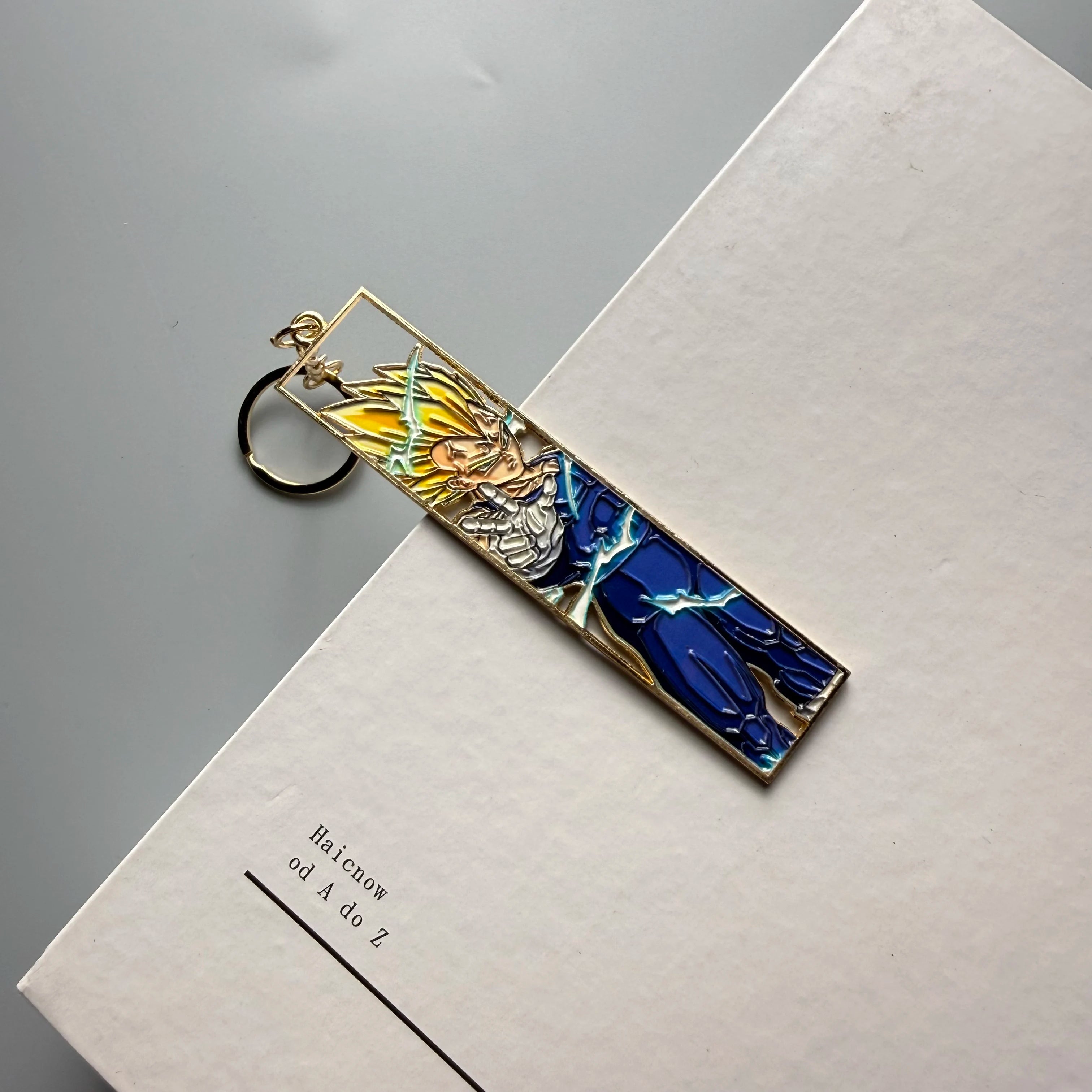 Anime Metal Hollow Out Keychains Bookmark Cute Jet Manga Fashion Bag Key Tag Jewelry Accessory Key Ring Holder Gift Anime otakupop.store