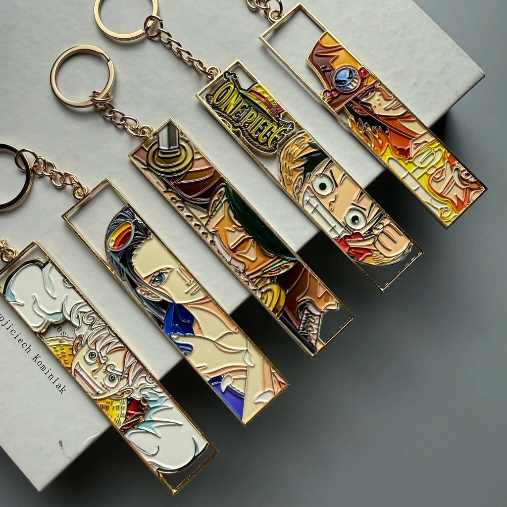 Anime Metal Hollow Out Keychains Bookmark Cute Jet Manga Fashion Bag Key Tag Jewelry Accessory Key Ring Holder Gift Anime otakupop.store