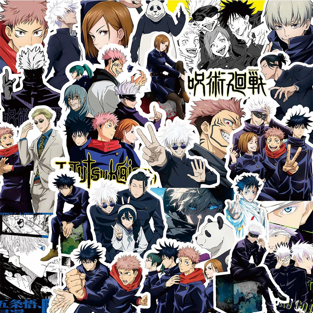 Pack 80 Stickers Jujutsu Kaisen – Autocollants Imperméables Premium