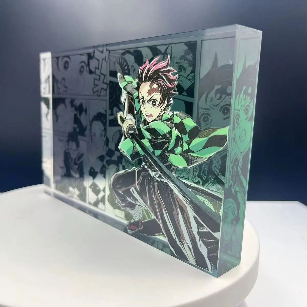 New Demon Slayer Creative High-value Bar Chi Tokitou Muichirou Acrylic Brick Computer Desktop Ornaments Anime Peripheral Gifts otakupop.store