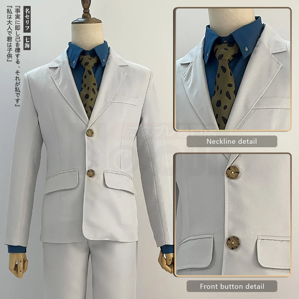 HOLOUN Jujutsu JJK Manga Anime Nanami Kento Cosplay Costume Wig Suit Vest Pants Uniform Rose Net Synthetic Halloween Christmas otakupop.store