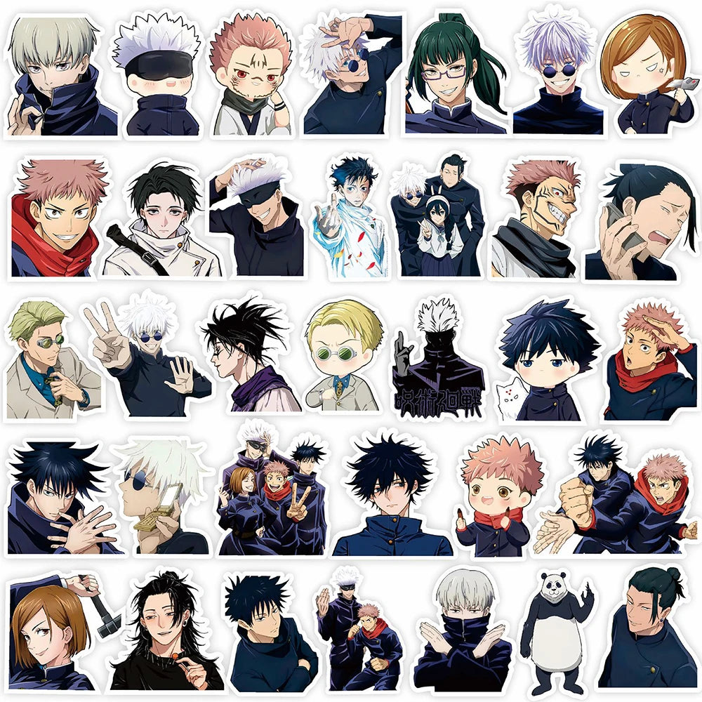 Pack 80 Stickers Jujutsu Kaisen – Autocollants Imperméables Premium