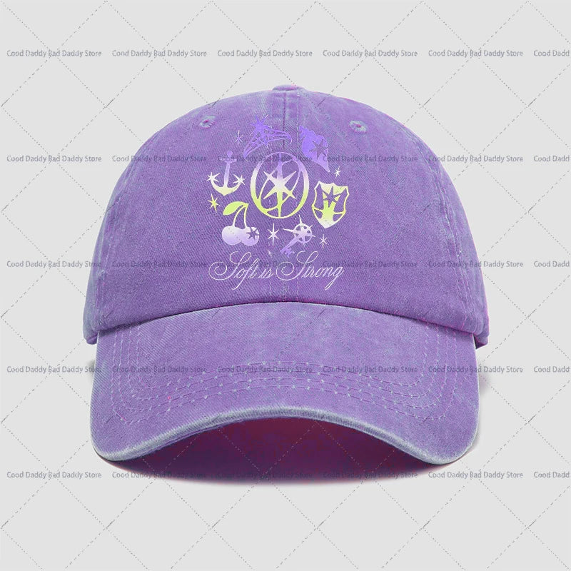 K-pop Idol K-katseye Print Baseball Caps for Girls Harajuku Hats Washed Retro Hats Men Women Vintage Spring Autumn Headgear otakupop.store