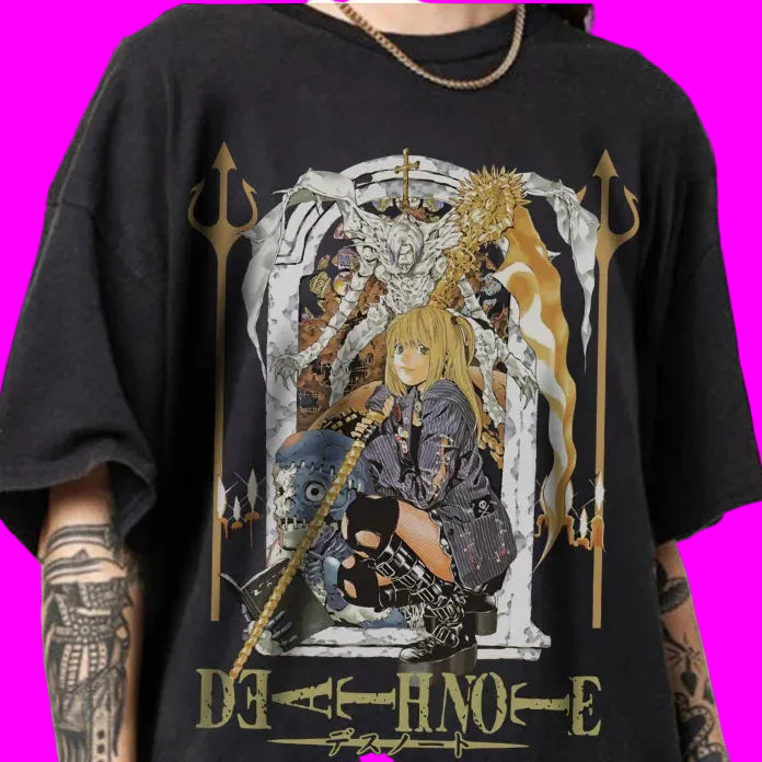 Misa Amane T-shirt, Inspired Anime Death Note T-shirt Black- Anime Gift otakupop.store