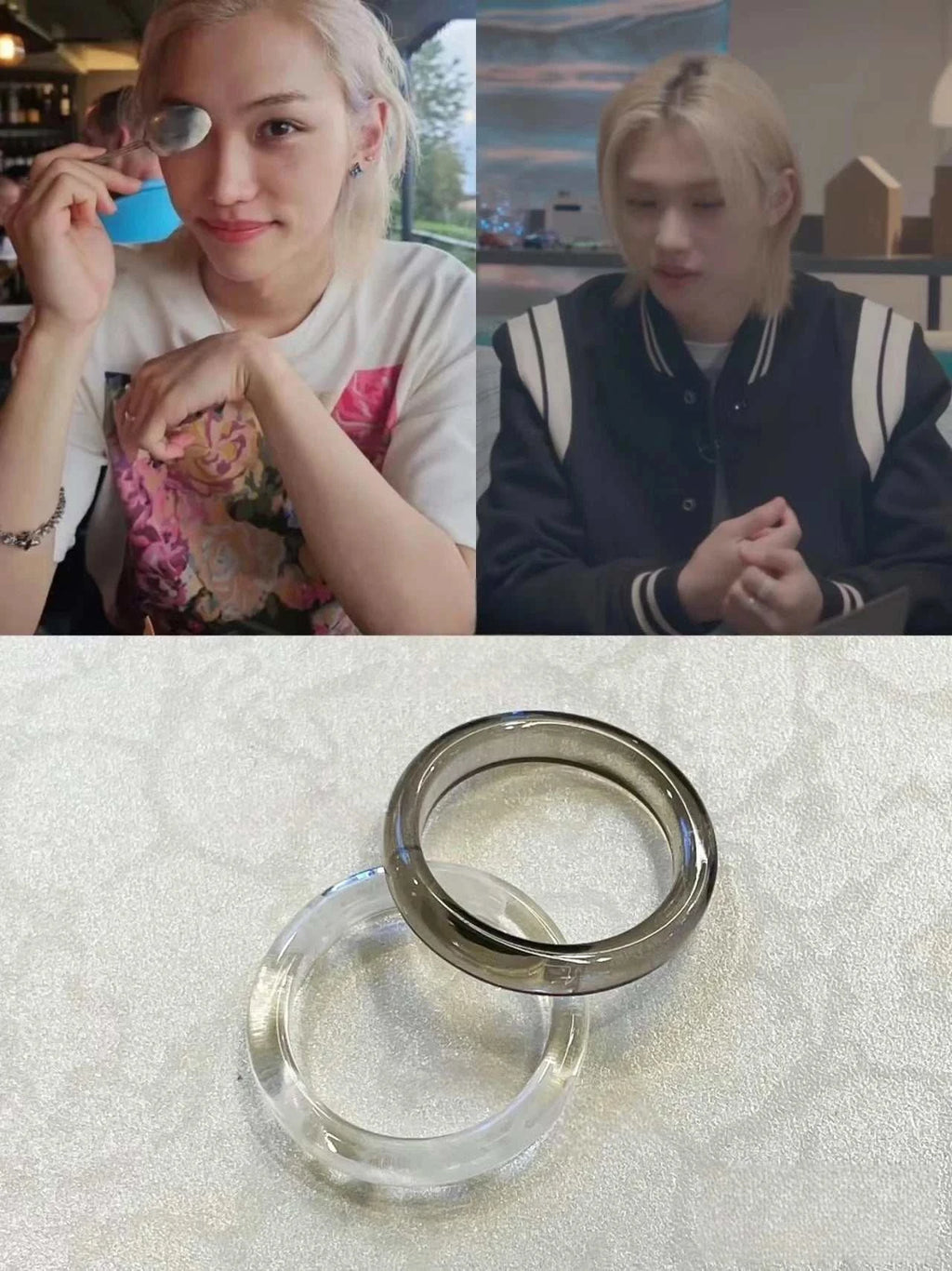 Bague Felix & HyunJin – Stray Kids K-pop | otakupop.store
