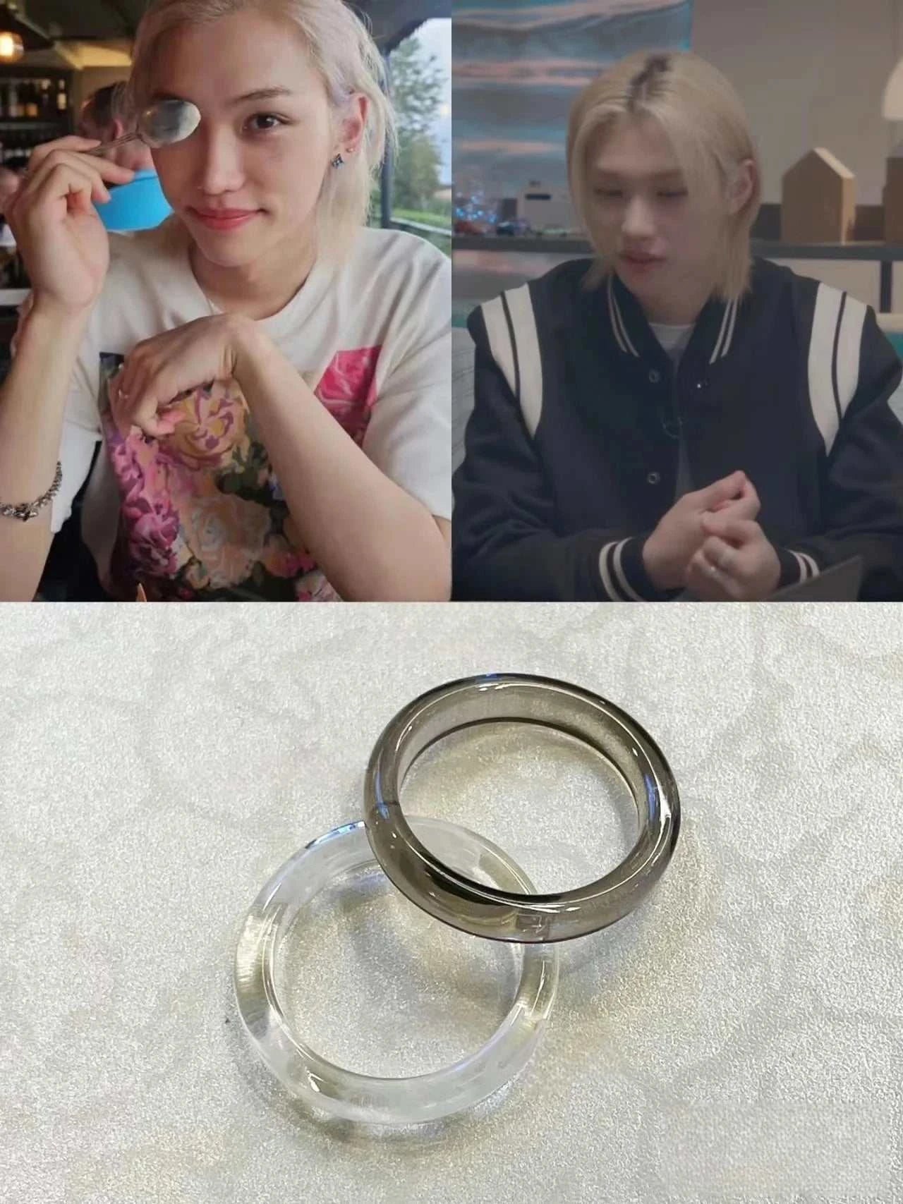 Bague Felix & HyunJin – Stray Kids K-pop | otakupop.store