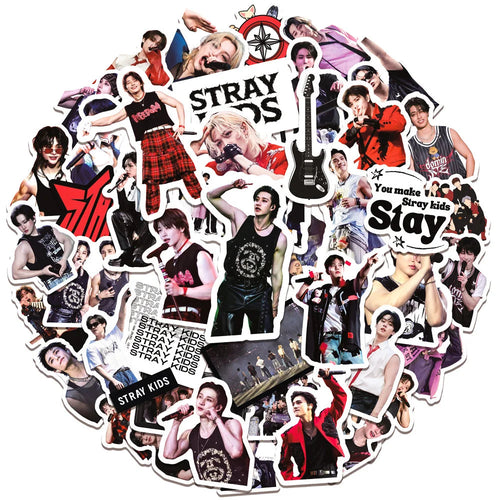 New SKZOO Stray Kids World Tour Stickers Bangchan Felix Stickers Notebook Stickers K-POP SKZ Fans' Favorite Stickers otakupop.store
