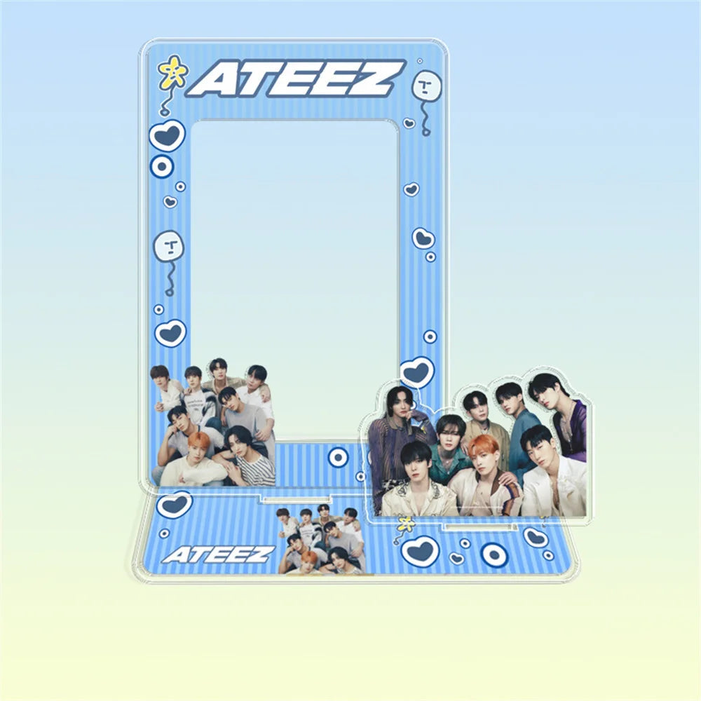 Hot Sale Babymonster ATEEZ CORTIS BINI ZB1 Card Holder Stand Figure TWS KATSEYE NMIXX Cards Sleeve Stand Board Fans Gift Decor otakupop.store