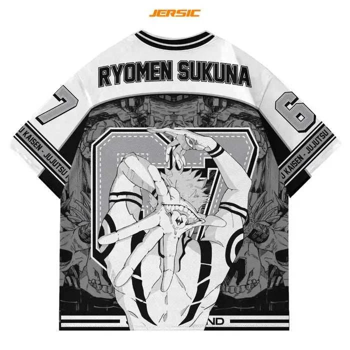  67 Jersey Ryomen Sukuna Jujutsu Kaisen Anime Style Kpop Baseball Hockey Tshirt Fashion Streetwear Anime Daily Unisex Tops Tees otakupop.store