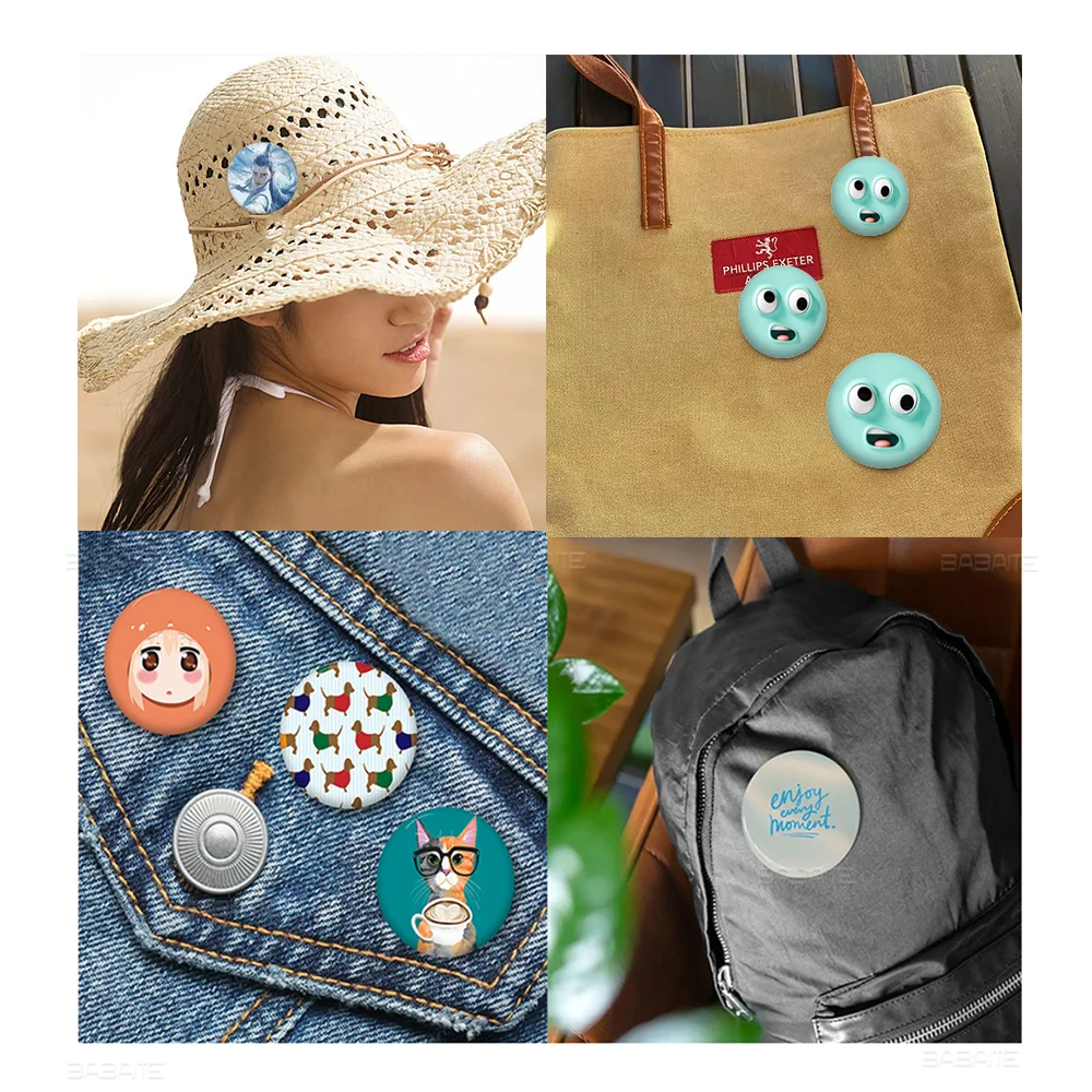 Given Manga Vai Receber Anime Creative Pins Funny Round Snap-in Brooch Badge Backpack Hat Accessories Jewelry Gifts For Friend otakupop.store