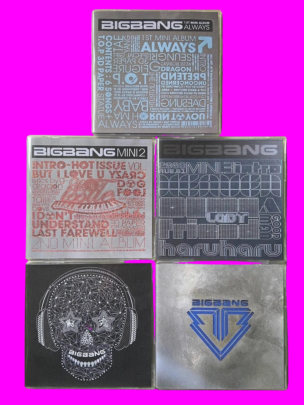 K-Pop BIGBANG G-DRAGON Music CD Always Hot lssue Album Stand Up 5pcs Music Record Cosplay Walkman Car Soundtracks Box Collection otakupop.store