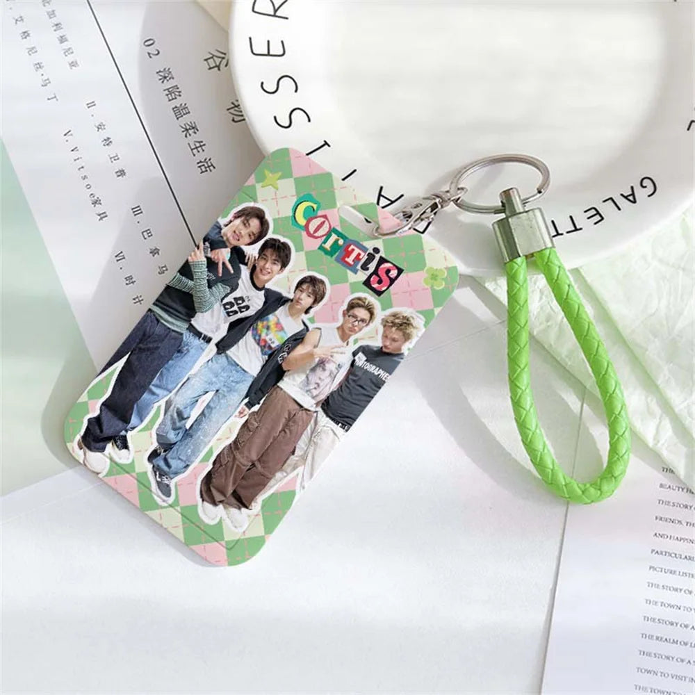 CORTIS Cards Holder Keychain Martin James Juhoon Seonghyeon Keonho PVC Card Sleeve Keyring Pendant Fans Gift Bag Accessories otakupop.store