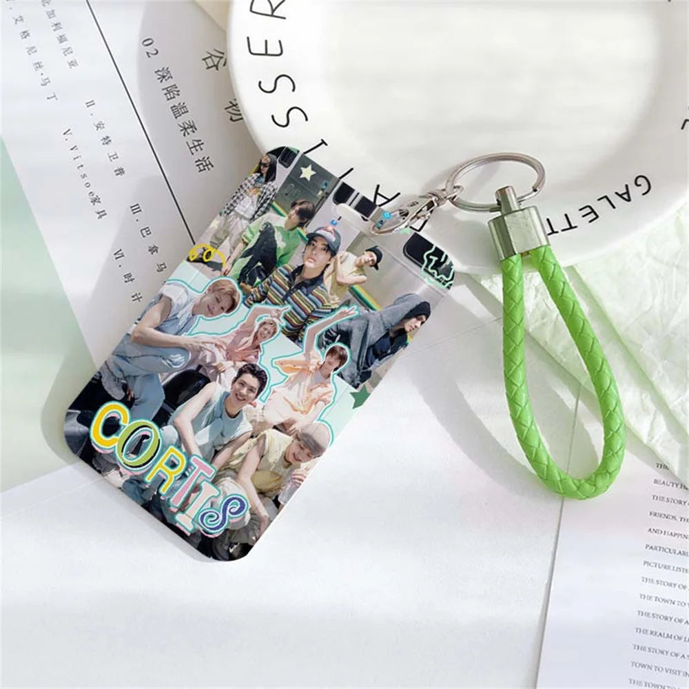 CORTIS Cards Holder Keychain Martin James Juhoon Seonghyeon Keonho PVC Card Sleeve Keyring Pendant Fans Gift Bag Accessories otakupop.store
