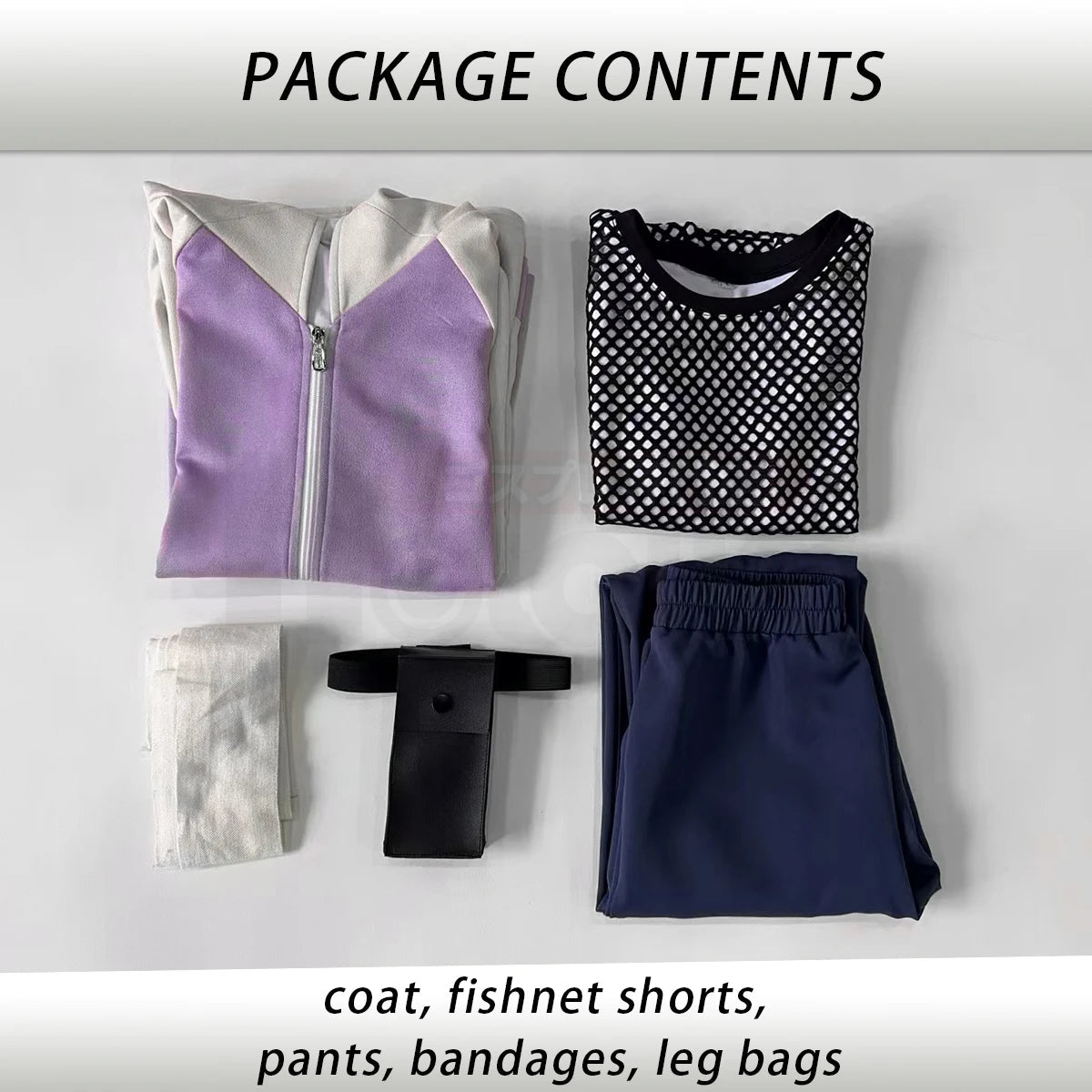 HOLOUN Anime Hyuga Hinata Cosplay Costume Wig Tracksuit Pants Fish Net Top Leg Pouch Cos Convention Daily Wear Gift otakupop.store