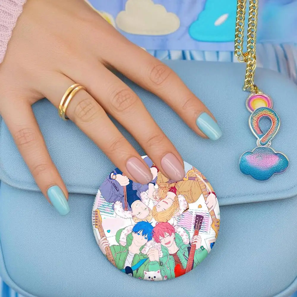 Given Manga Vai Receber Anime Creative Pins Funny Round Snap-in Brooch Badge Backpack Hat Accessories Jewelry Gifts For Friend otakupop.store
