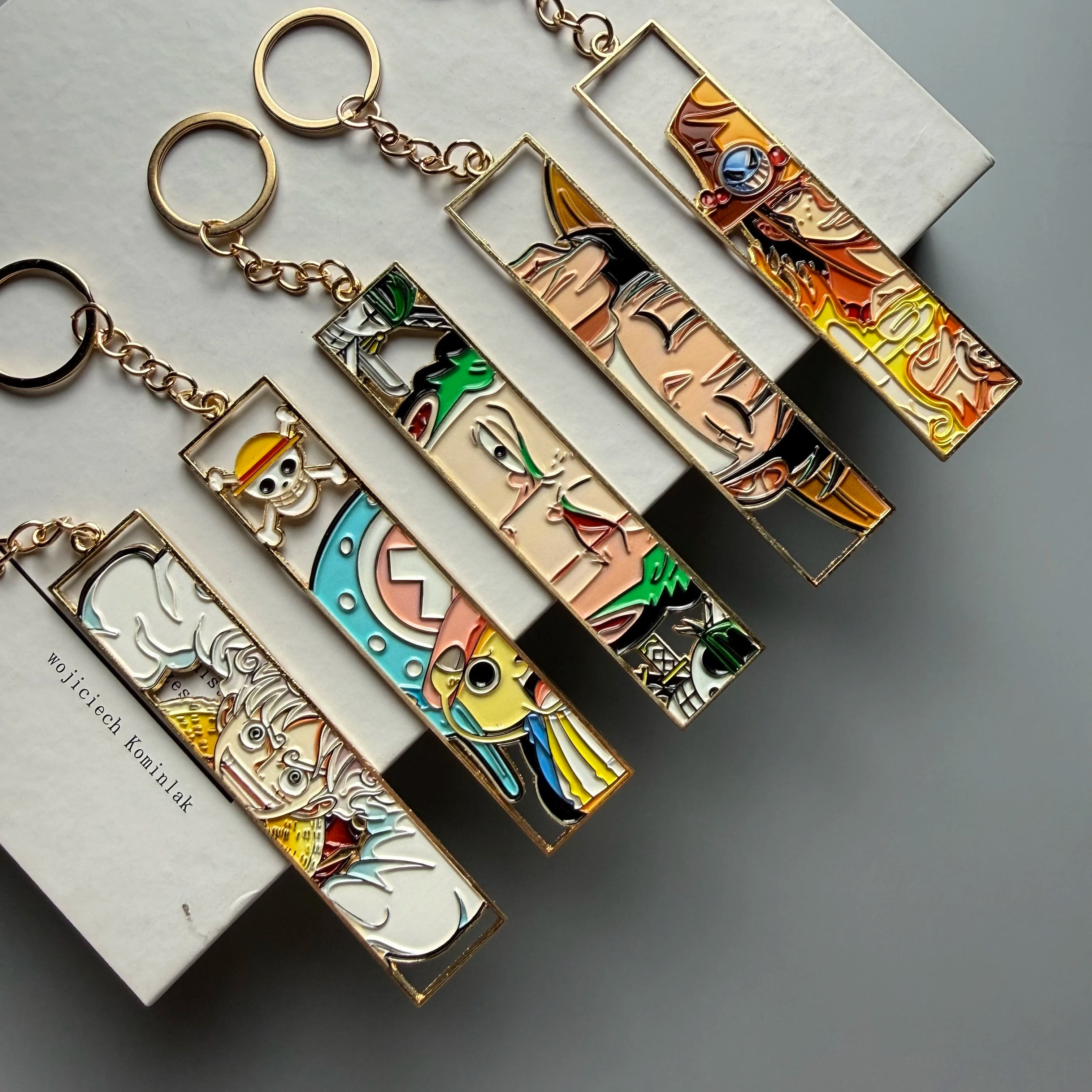 Anime Metal Hollow Out Keychains Bookmark Cute Jet Manga Fashion Bag Key Tag Jewelry Accessory Key Ring Holder Gift Anime otakupop.store