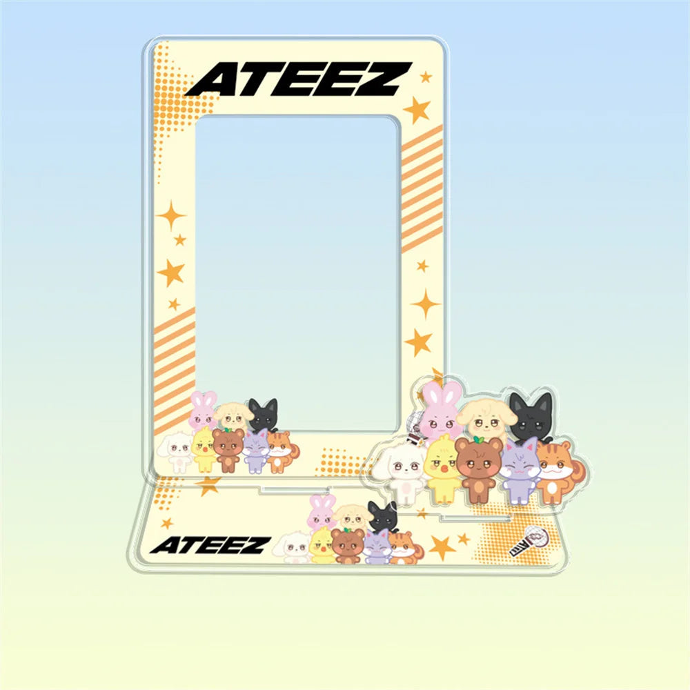 Hot Sale Babymonster ATEEZ CORTIS BINI ZB1 Card Holder Stand Figure TWS KATSEYE NMIXX Cards Sleeve Stand Board Fans Gift Decor otakupop.store