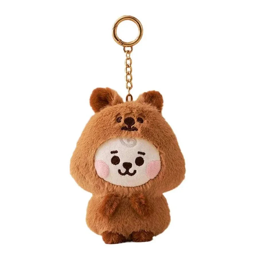 Porte-clés peluche BT-21 KPOP série Zoo suspendu sac cadeau fan ARMY