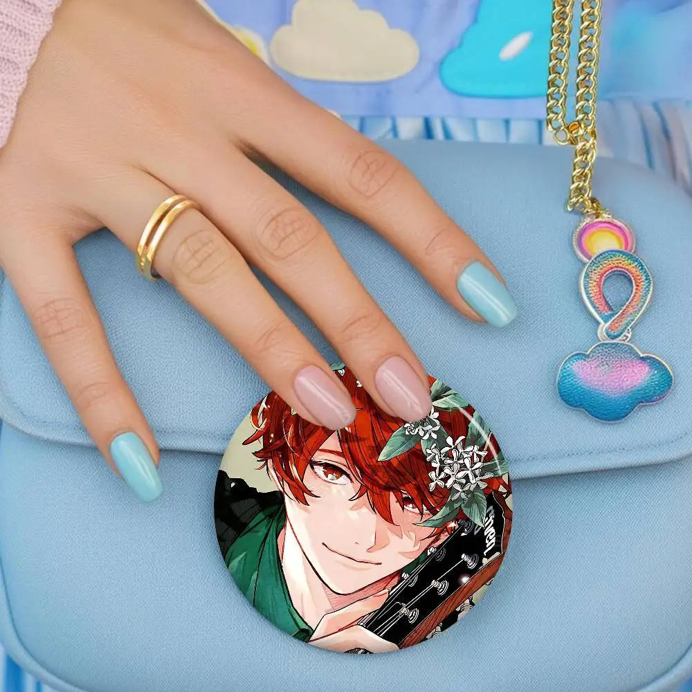Given Manga Vai Receber Anime Creative Pins Funny Round Snap-in Brooch Badge Backpack Hat Accessories Jewelry Gifts For Friend otakupop.store
