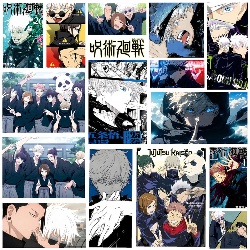 Pack 80 Stickers Jujutsu Kaisen – Autocollants Imperméables Premium