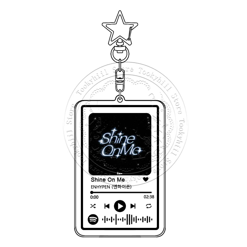 ENHYPEN Music Keychain Main Song Kpop Idea Bag Decorate Accessories Keyring Pop Songs No Doubt Pendant Girl Birthday Gift otakupop.store