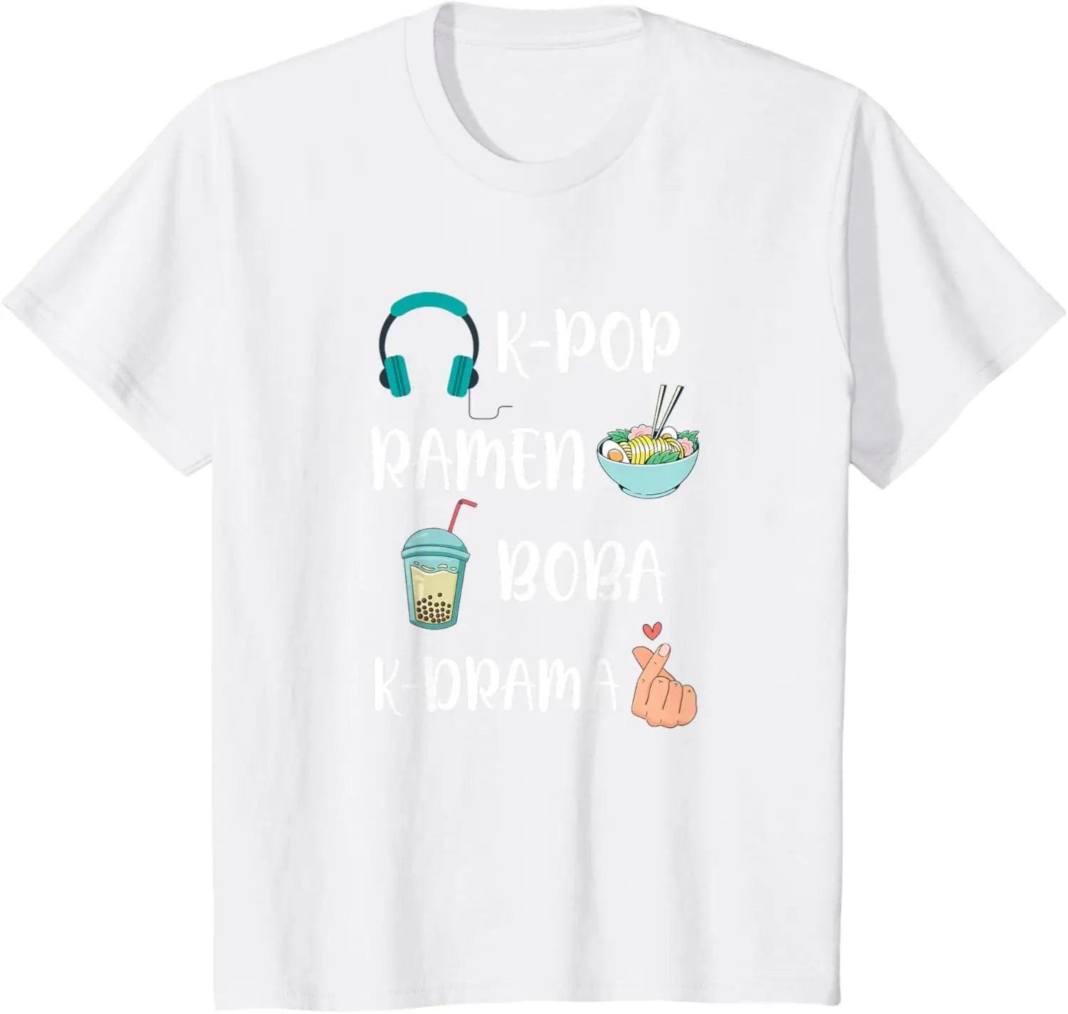 Kawaii K-Pop Ramen Boba Bubble Tea K-Drama Lover T-Shirt otakupop.store