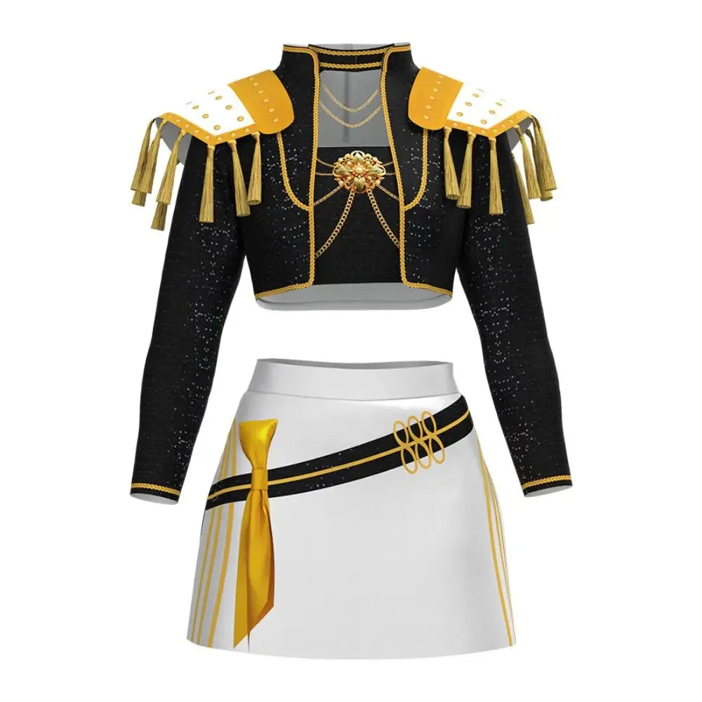 Kids Rumi Zoey Mira Demon Hunters Kpop Cosplay Costume for Child Girls Printed Clothing Roleplay Outfits Halloween Carnival Suit otakupop.store