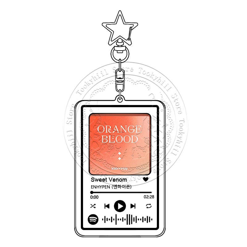 ENHYPEN Music Keychain Main Song Kpop Idea Bag Decorate Accessories Keyring Pop Songs No Doubt Pendant Girl Birthday Gift otakupop.store