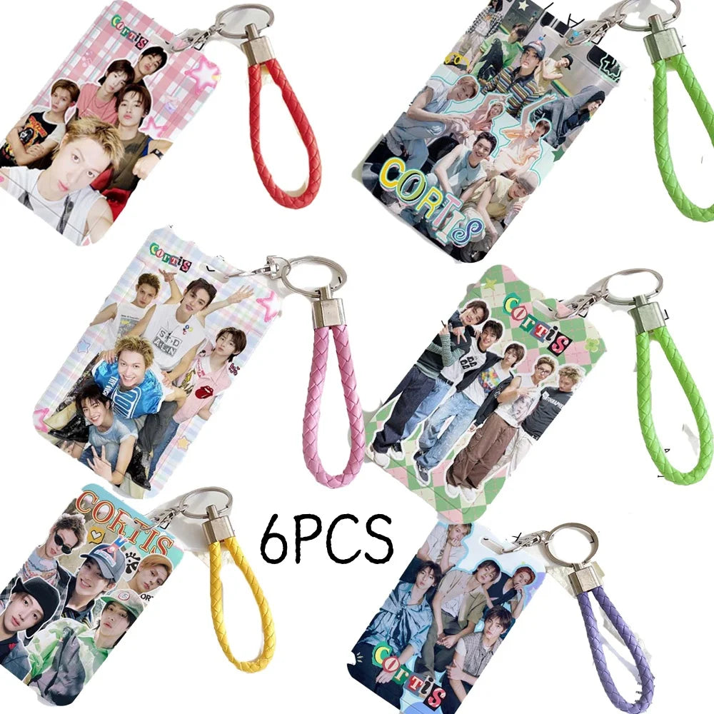CORTIS Cards Holder Keychain Martin James Juhoon Seonghyeon Keonho PVC Card Sleeve Keyring Pendant Fans Gift Bag Accessories otakupop.store