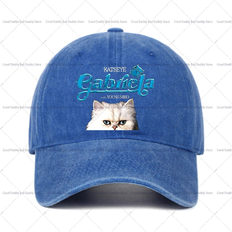 K-pop Idol K-katseye Print Baseball Caps for Girls Harajuku Hats Washed Retro Hats Men Women Vintage Spring Autumn Headgear otakupop.store