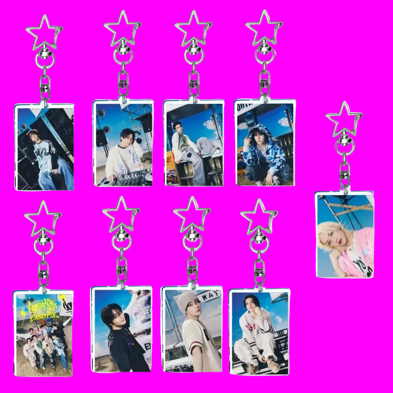 K-POP Stray Kids  Acrylic Keychain SKZOO Huang Xuanchen's New AlbumCelebrate KARMA Accessories  Keychain Accessories Gifts otakupop.store