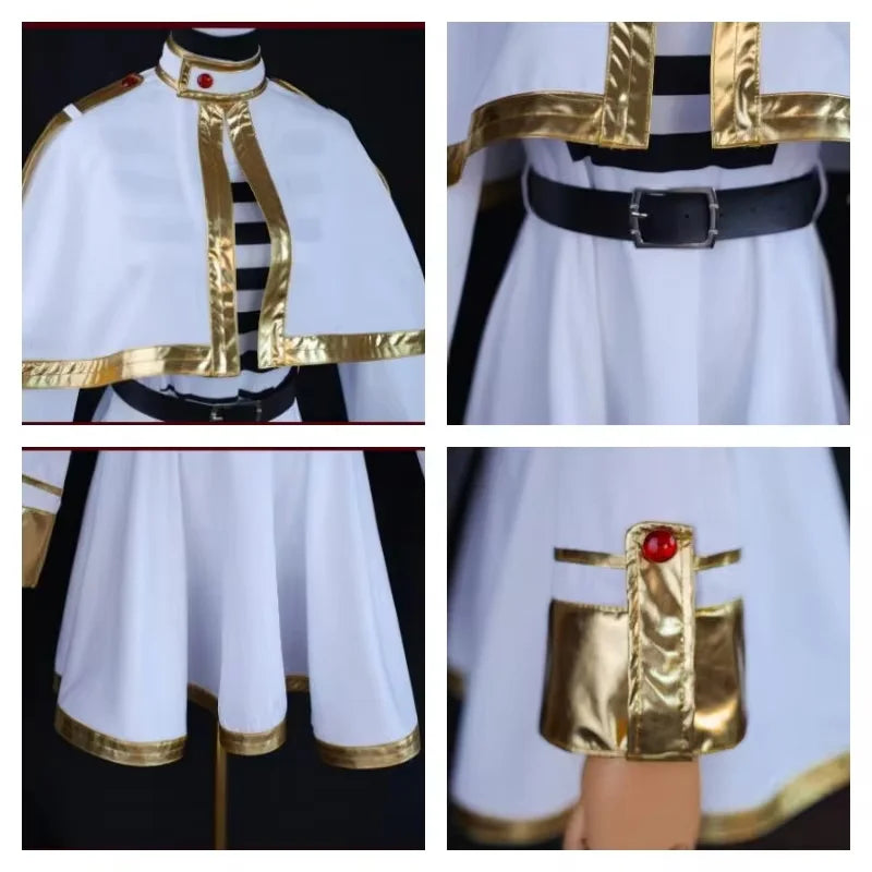 Sousou No Frieren Cosplay Costume Wig Shoes Anime Figures Magician Dress Elf Ear Halloween Party Charistmas for Women otakupop.store