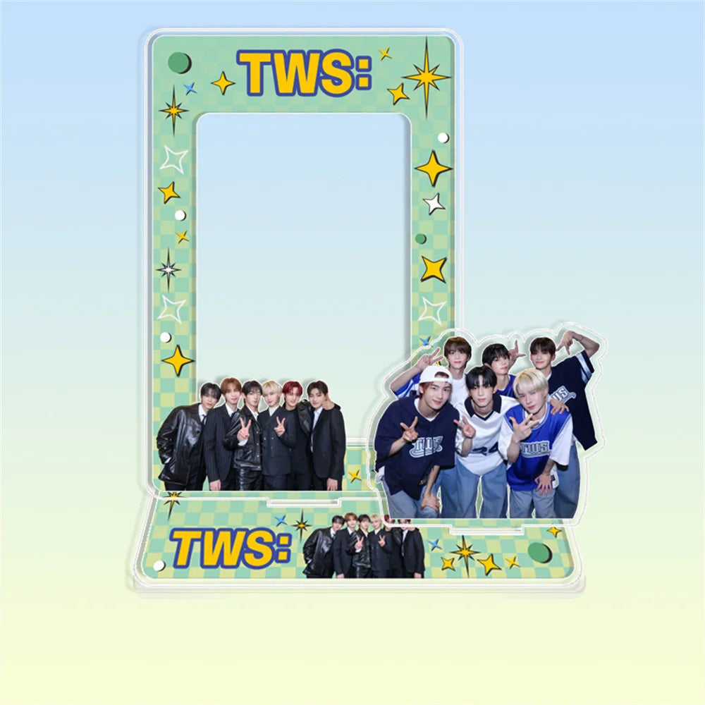 Hot Sale Babymonster ATEEZ CORTIS BINI ZB1 Card Holder Stand Figure TWS KATSEYE NMIXX Cards Sleeve Stand Board Fans Gift Decor otakupop.store
