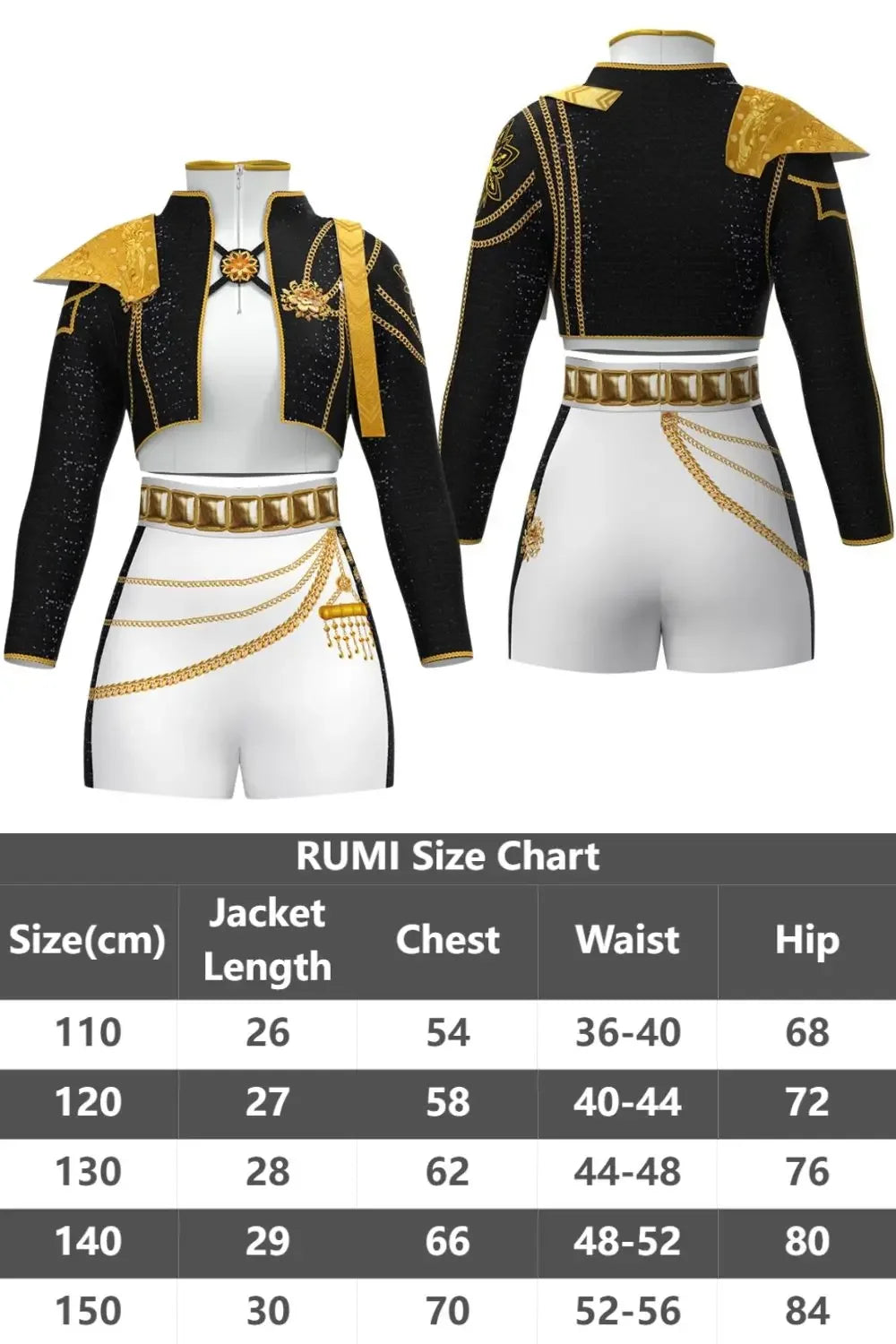 Kids Rumi Zoey Mira Demon Hunters Kpop Cosplay Costume for Child Girls Printed Clothing Roleplay Outfits Halloween Carnival Suit otakupop.store