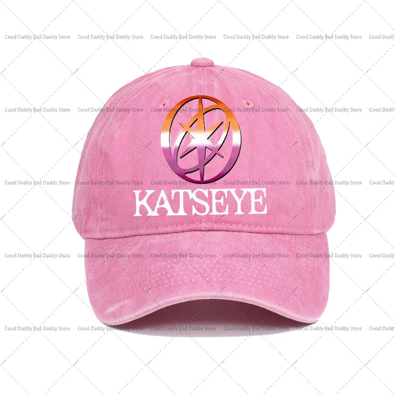 K-pop Idol K-katseye Print Baseball Caps for Girls Harajuku Hats Washed Retro Hats Men Women Vintage Spring Autumn Headgear otakupop.store