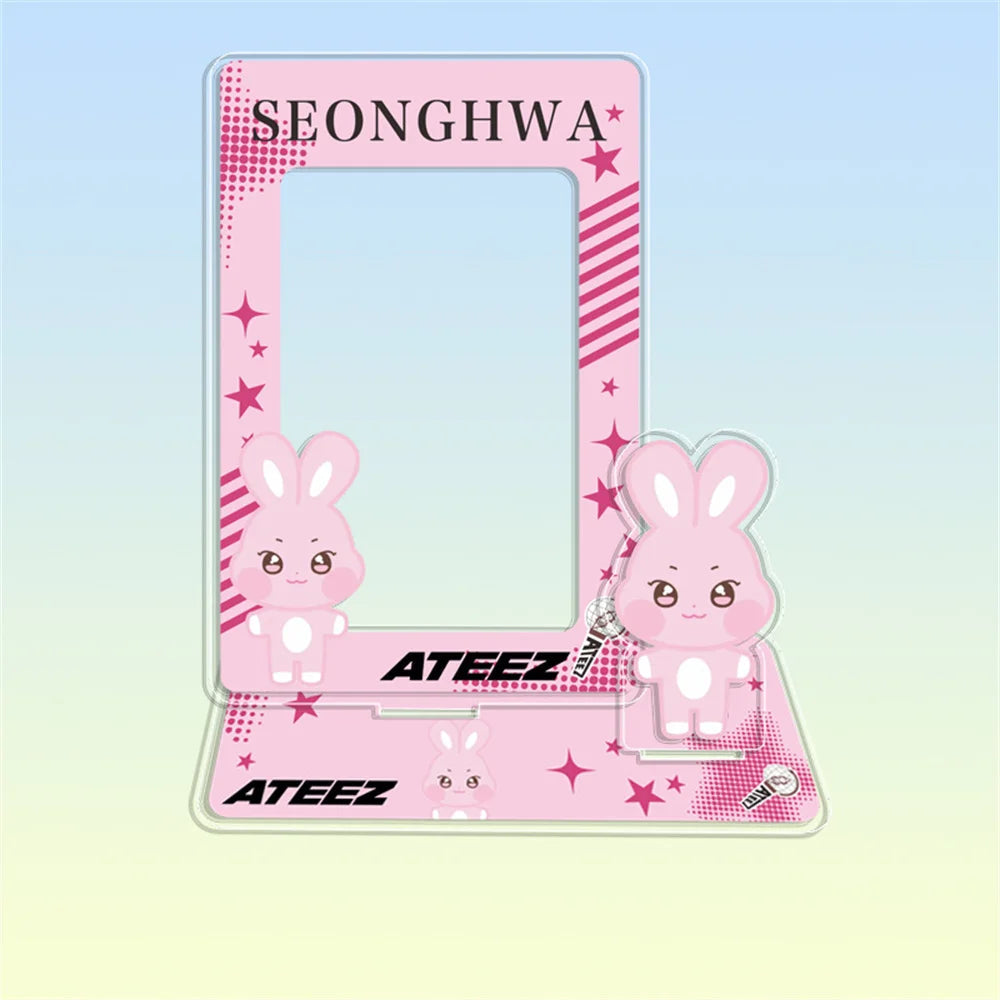 Hot Sale Babymonster ATEEZ CORTIS BINI ZB1 Card Holder Stand Figure TWS KATSEYE NMIXX Cards Sleeve Stand Board Fans Gift Decor otakupop.store