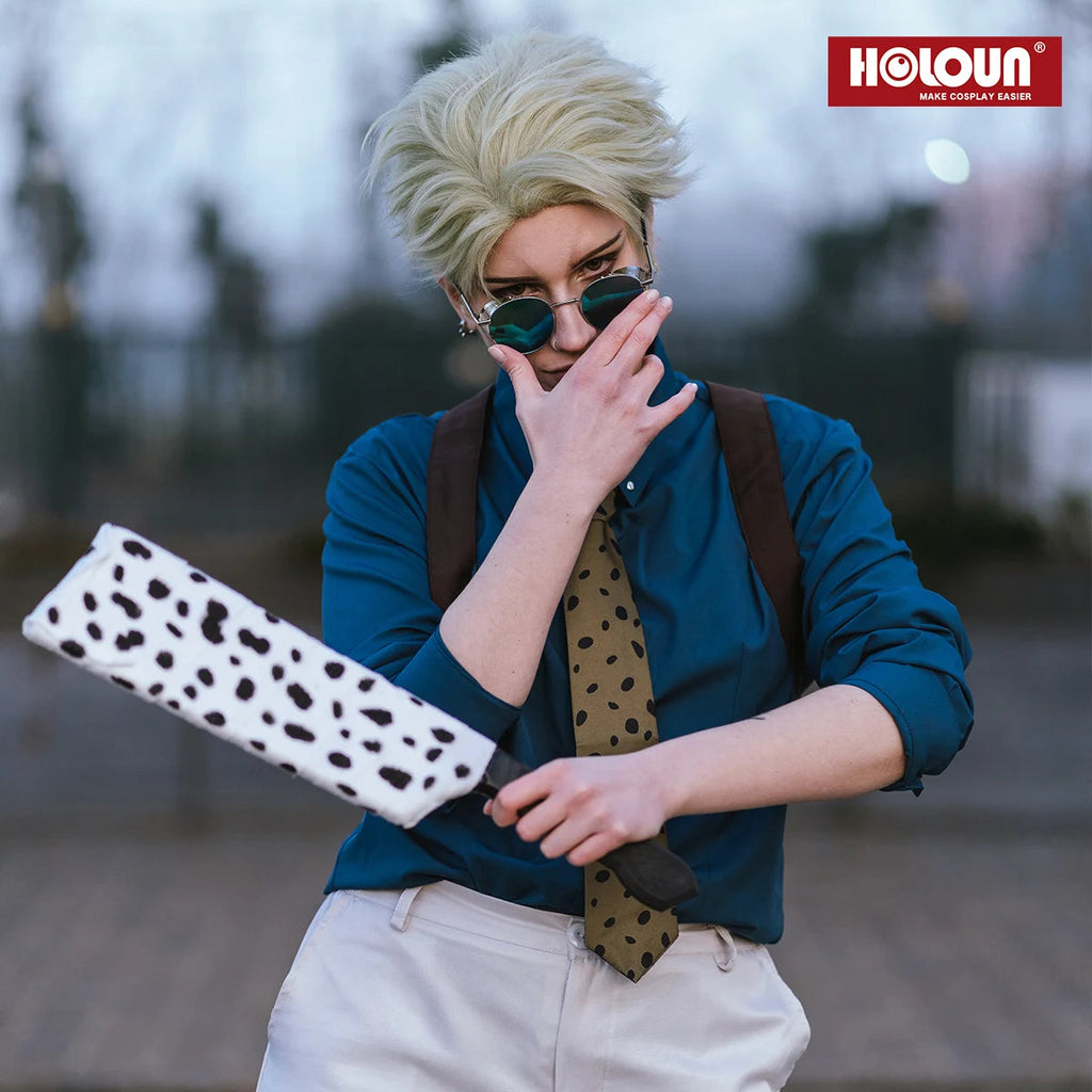HOLOUN Jujutsu JJK Manga Anime Nanami Kento Cosplay Costume Wig Suit Vest Pants Uniform Rose Net Synthetic Halloween Christmas otakupop.store