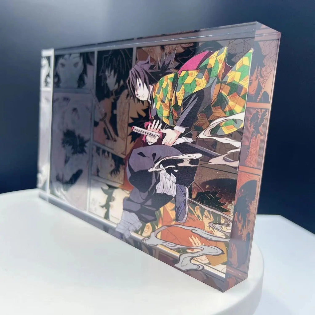New Demon Slayer Creative High-value Bar Chi Tokitou Muichirou Acrylic Brick Computer Desktop Ornaments Anime Peripheral Gifts otakupop.store