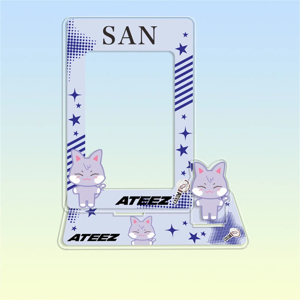Hot Sale Babymonster ATEEZ CORTIS BINI ZB1 Card Holder Stand Figure TWS KATSEYE NMIXX Cards Sleeve Stand Board Fans Gift Decor otakupop.store