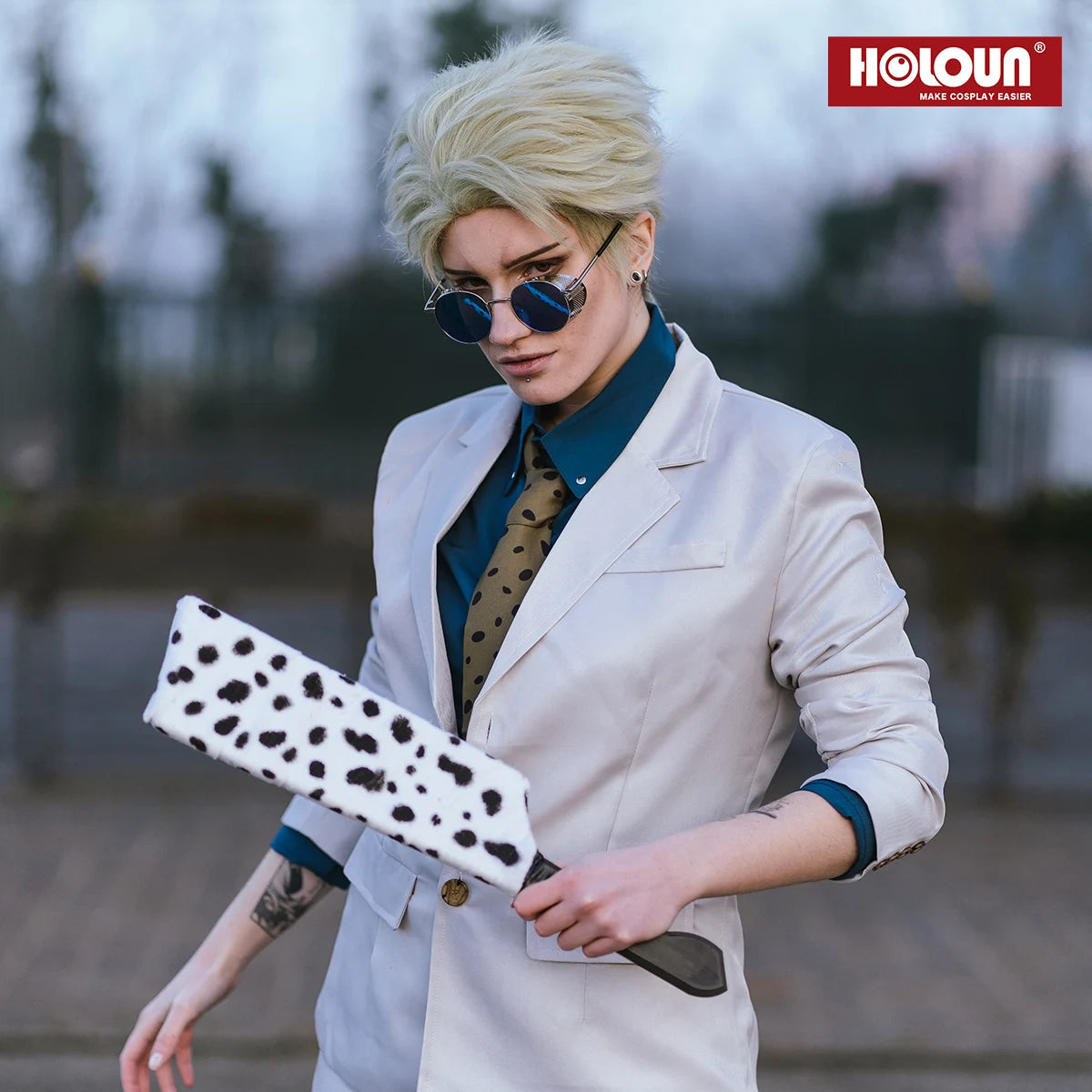 HOLOUN Jujutsu JJK Manga Anime Nanami Kento Cosplay Costume Wig Suit Vest Pants Uniform Rose Net Synthetic Halloween Christmas otakupop.store